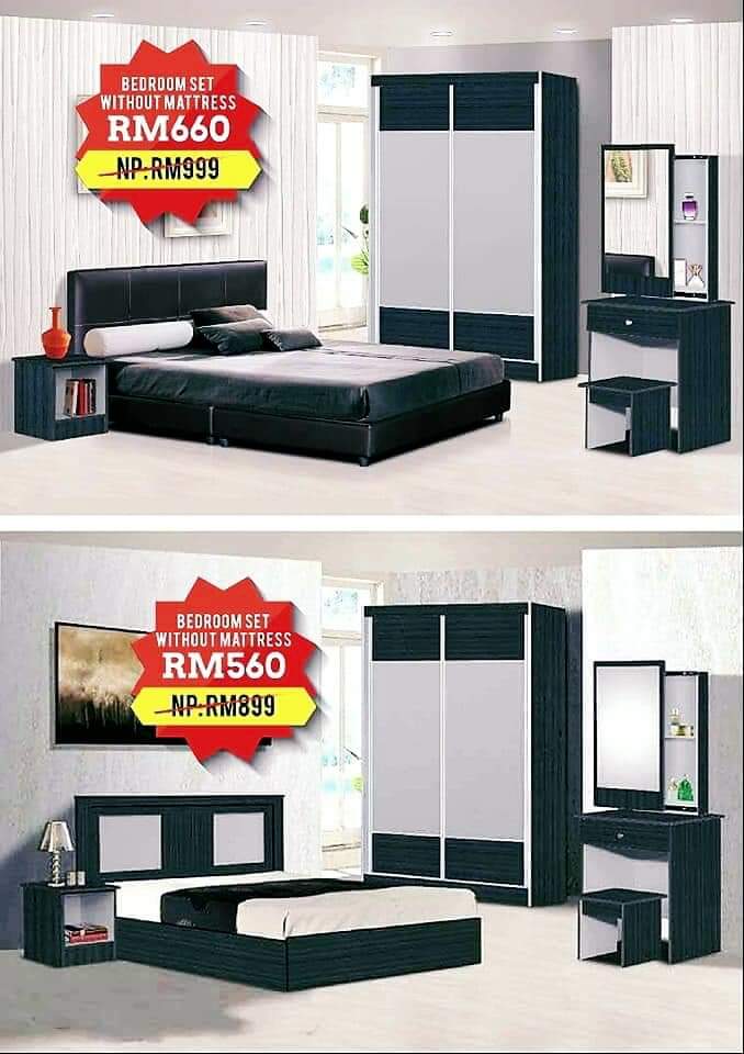 Bed Room Set [New] - Second Hand Furniture Shop Selangor